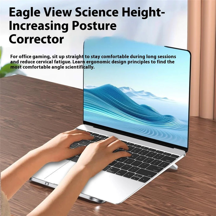 F2 17.3 inch Laptops Stand Aluminum Alloy Heat Dissipation Notebook Desk Riser - 4