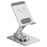 L11 Portable Foldable Desktop Phone Stand Aluminum Alloy Rotating Tablet Holder - Silver - 1