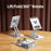 L11 Portable Foldable Desktop Phone Stand Aluminum Alloy Rotating Tablet Holder - Silver - 3