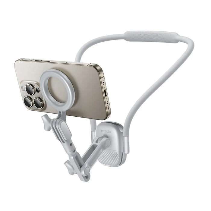 YESIDO C332 Neckband Bracket Anti Shake Foldable Magnetic Stand for Smartphone Action Camera - 1