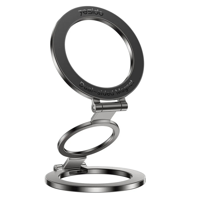 YESIDO C229 Double Sided Magnetic Phone Stand 360 Degree Rotation Foldable Ring Bracket - 1