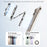 YESIDO C229 Double Sided Magnetic Phone Stand 360 Degree Rotation Foldable Ring Bracket - 3