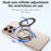 YESIDO C229 Double Sided Magnetic Phone Stand 360 Degree Rotation Foldable Ring Bracket - 6