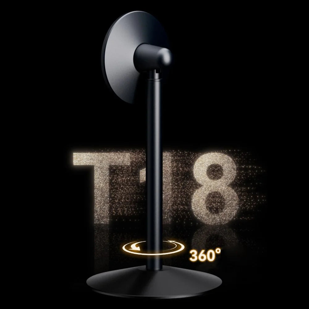 T8R 360 Degree Rotatable Magnetic Cellphone Holder Aluminum Alloy Desktop Mount Lazy Phone Stand - 3