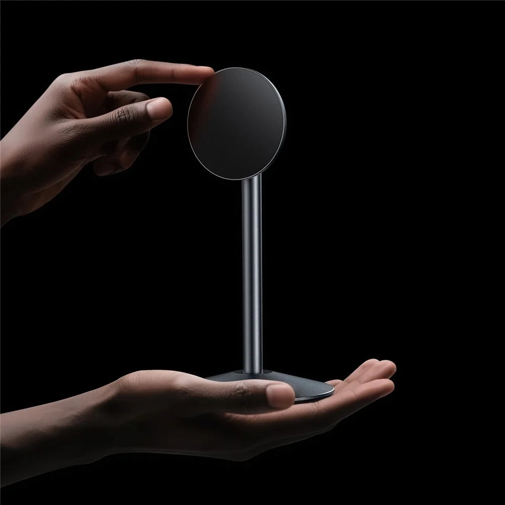 T8R 360 Degree Rotatable Magnetic Cellphone Holder Aluminum Alloy Desktop Mount Lazy Phone Stand - 5