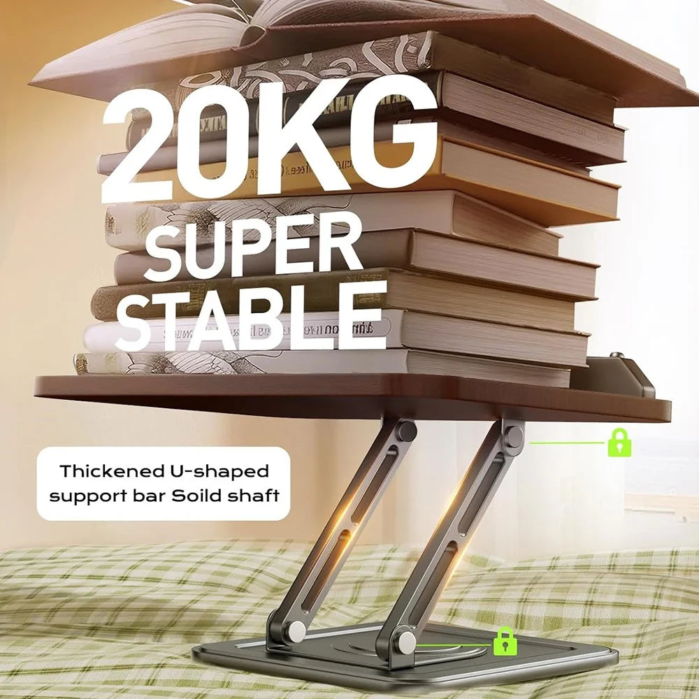 RS-01 Multifunctional Rotating Reading Stand for Children Wooden Panel Laptop Support Desktop Book Holder - 5