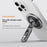 T9 Magnetic Phone Stand 360 Degree Rotation Folding Desktop Holder Double Sided Adhesive Ring Grip - Grey - 3