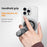 T9 Magnetic Phone Stand 360 Degree Rotation Folding Desktop Holder Double Sided Adhesive Ring Grip - Grey - 6