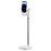 T10 Adjustable Desk Phone Stand Metal Folding Cellphone Holder for Live Streaming - White - 1