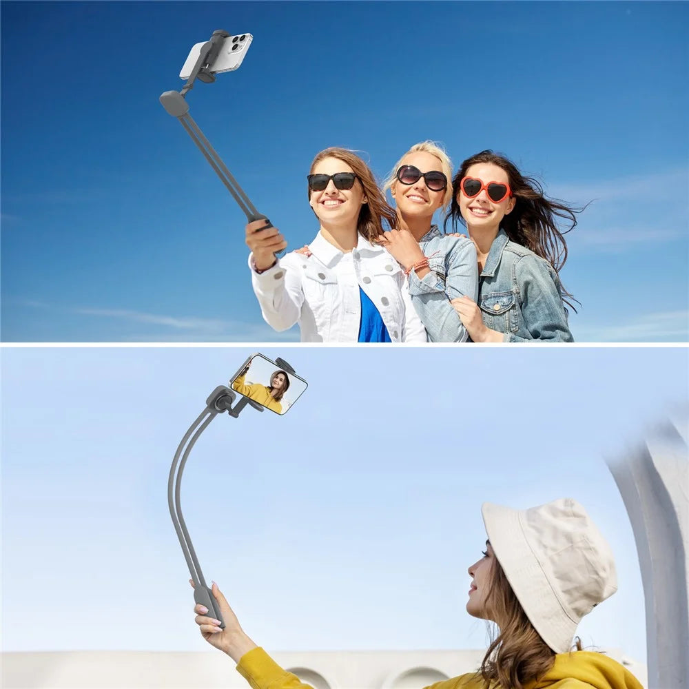K08-7H Magnetic Neck Phone Holder Adjustable Neck Support Hand Free POV Phone Neck Mount Portable - Grey - 7