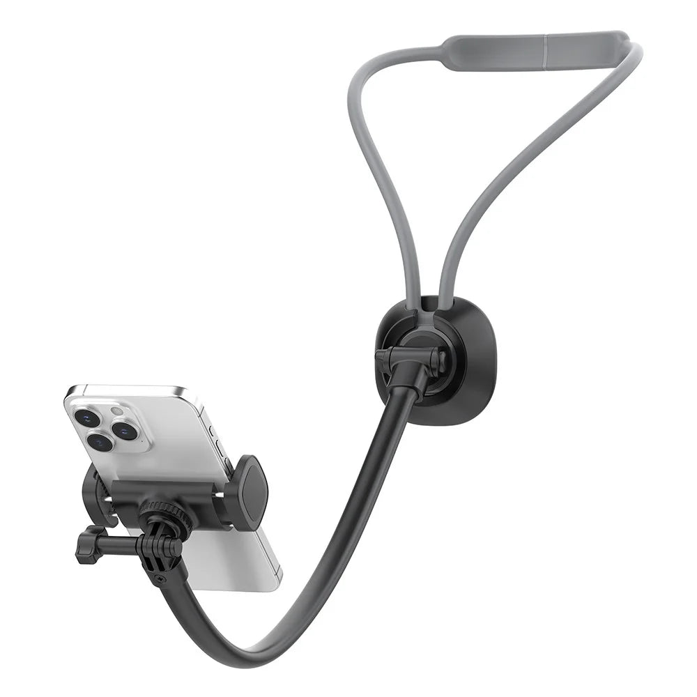 K09-7L Lazy Neck Phone Holder for Sofa Bed Hands Free Viewing Neck Hanging Phone Clip Bracket - 1