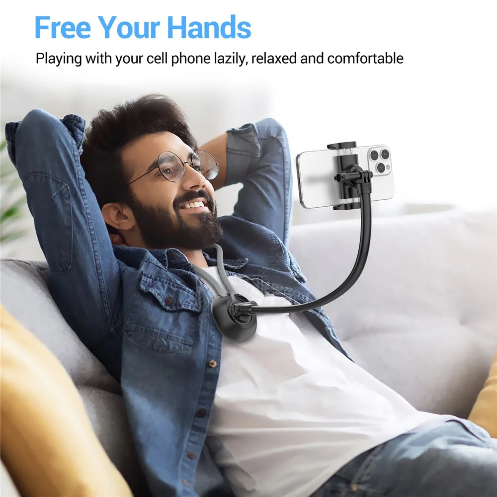 K09-7L Lazy Neck Phone Holder for Sofa Bed Hands Free Viewing Neck Hanging Phone Clip Bracket - 5