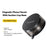 ESSAGER 360 Degree Rotation Magnetic Phone Mount Suction Cup Base Cellphone Holder for Car Dashboard - 3
