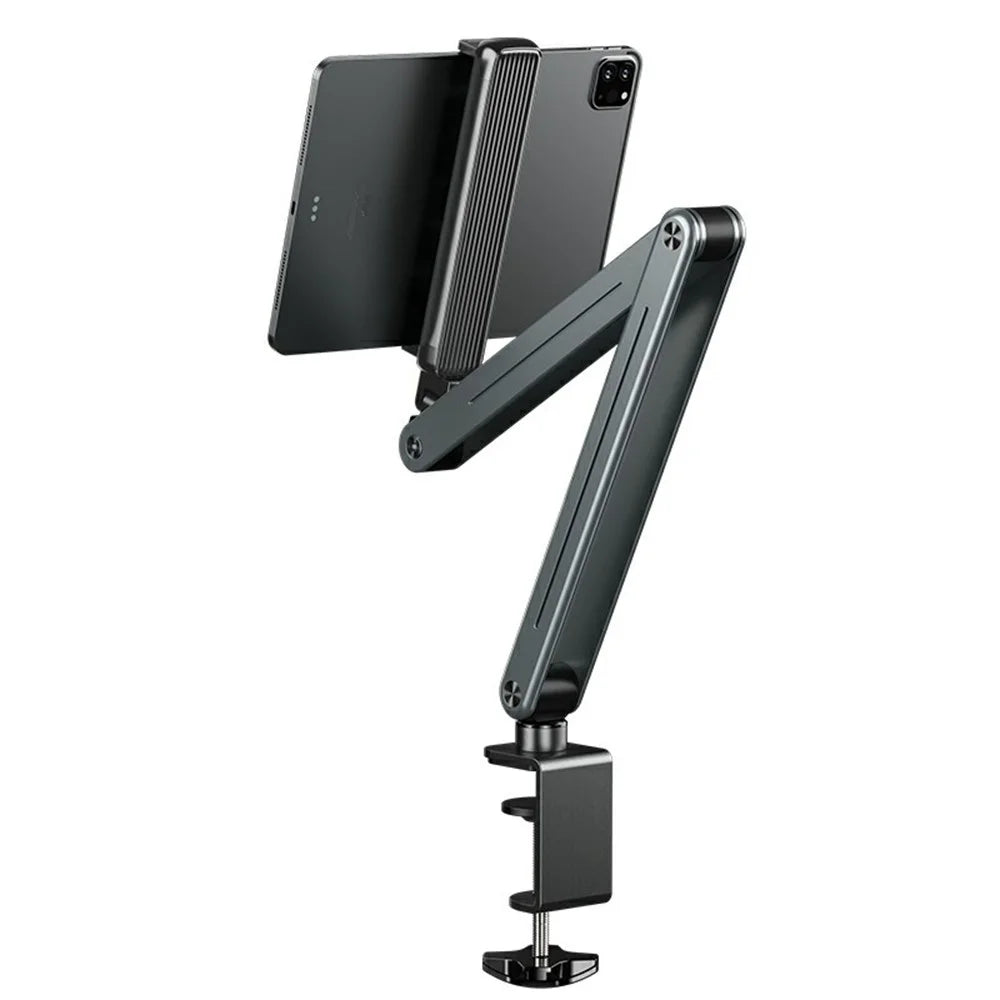 P86 Foldable Tablet Holder Aluminum Alloy 360 Degree Rotation Suspension Arm Mount Tablet Stand for Bed / Desk - 1