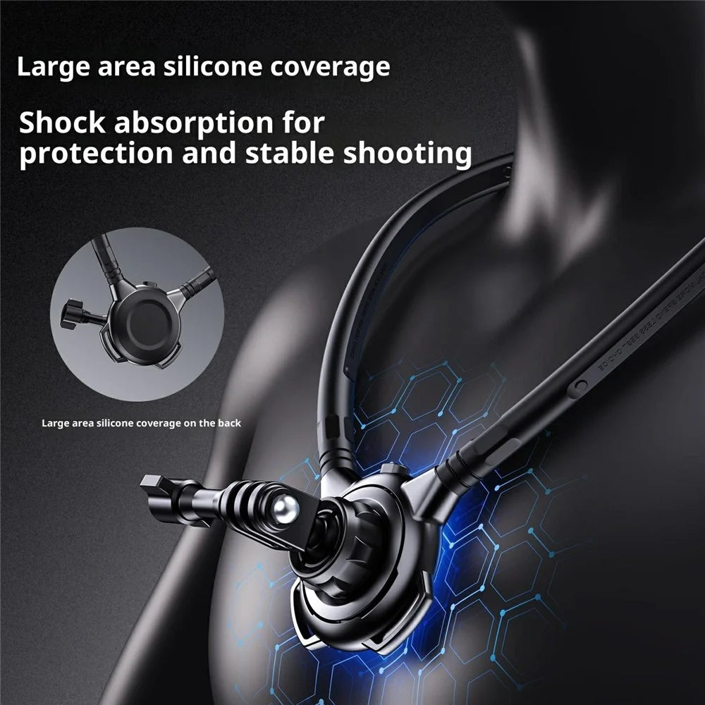 G01 POV Camera Mount for DJI Osmo Action 5 Pro / 4 / GoPro Hero 13 / 12 / Insta360 Ace Pro Rotatable Neck Holder Bracket - 6