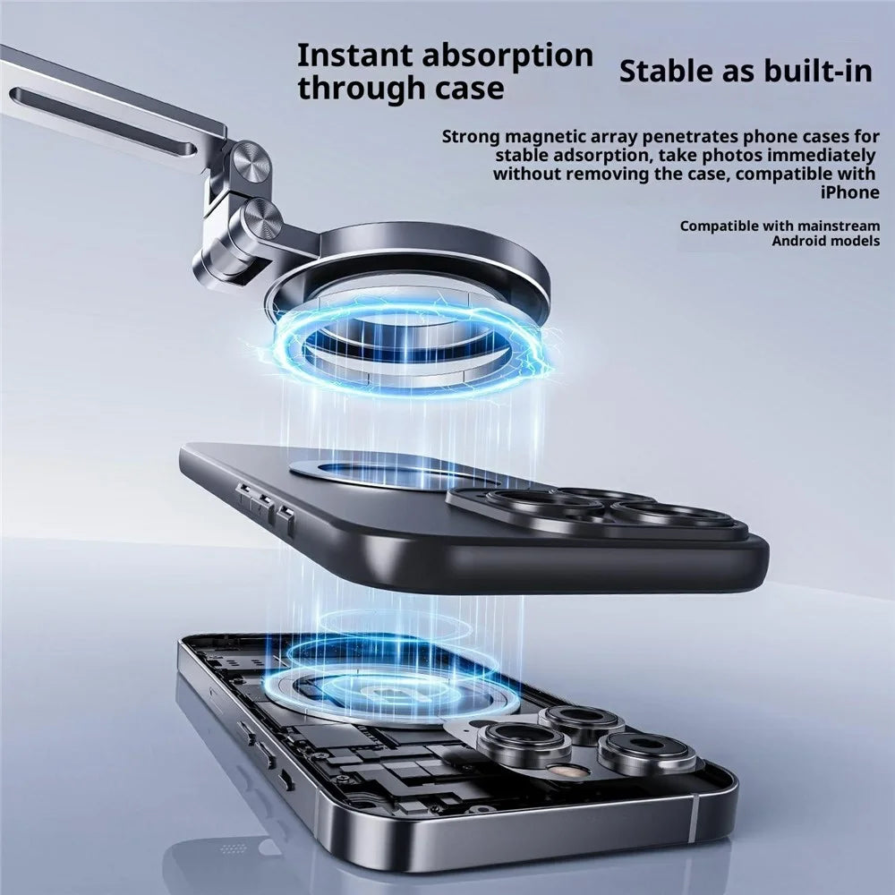 G03J Magnetic Neck Phone Holder for POV First Person Perspective Filming Hands-free Neckband Bracket - 2