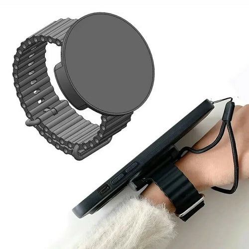 Magnetic Wrist Phone Holder for Live Streaming Outdoor Photography Portable Cellphone Stand - 1