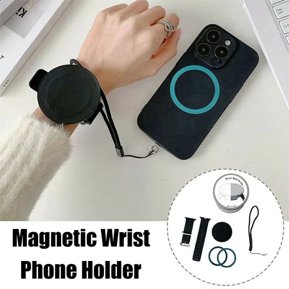 Magnetic Wrist Phone Holder for Live Streaming Outdoor Photography Portable Cellphone Stand - 2