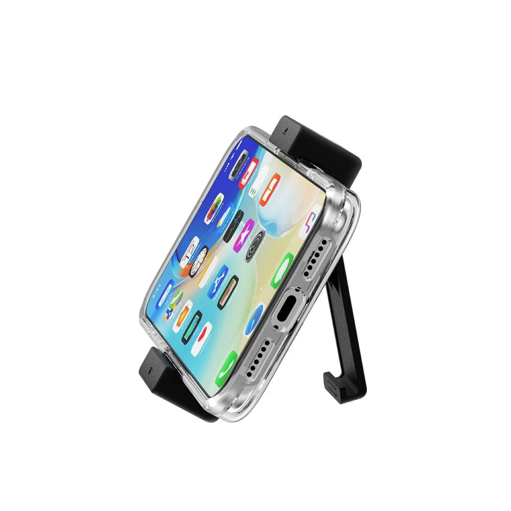 Universal 360° Rotating Phone Holder Men Waist Clip Phone Stand Adjustable Clamping Range 5.8-9.5cm - Black - 7