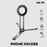 JMARY MS-95 Foldable 180° Rotation Magnetic Phone Stand Portable Desktop Phone Tripod for iPhone 12-17 Series - 2