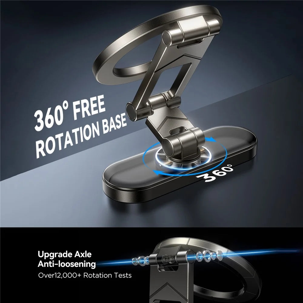 JOYROOM JR-ZS520 Magnetic Phone Stand Double-Sided Magnetic 360° Rotation Phone Holder - Black - 3