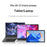0022 Portable Aluminum Laptop Stand Desktop Riser Cooling Pad Foldable Storage Ergonomic Design for Home / Office - Silver - 7