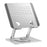 0031 Rotating Laptop Stand Adjustable Height Angle Metal Desk Cooling Rack for Notebook / Tablet - White - 1