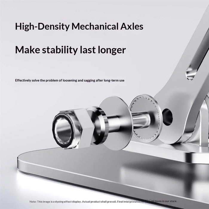 0031 Rotating Laptop Stand Adjustable Height Angle Metal Desk Cooling Rack for Notebook / Tablet - White - 6