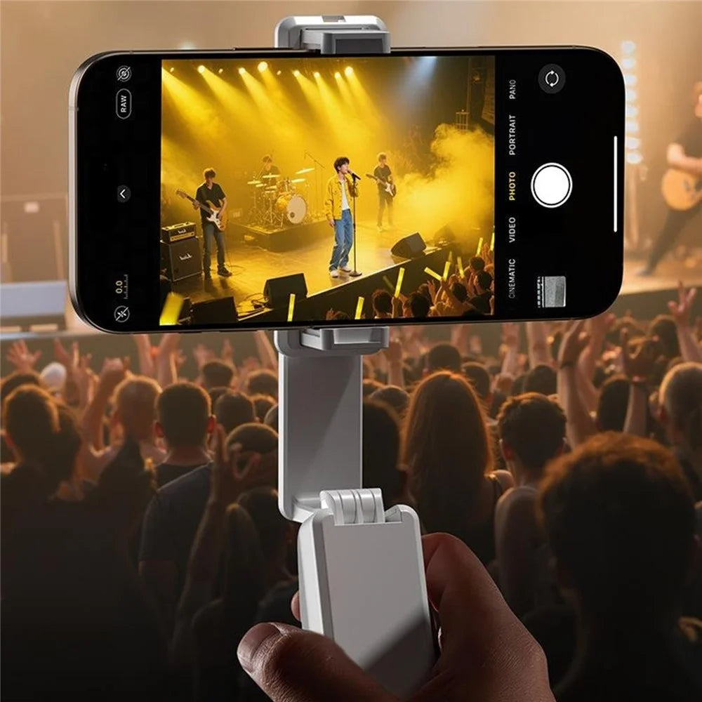 I10 Ultra Mini Portable Bluetooth-Compatible Selfie Stick 360° Rotation Anti-Shake Telescopic Phone Tripod For Travel Photography - White - 7