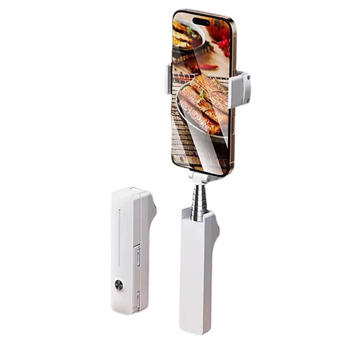 I6 Mini Bluetooth-Compatible Handheld Selfie Stick 360° Rotation Selfie Tool for Outdoor Photography - White - 1