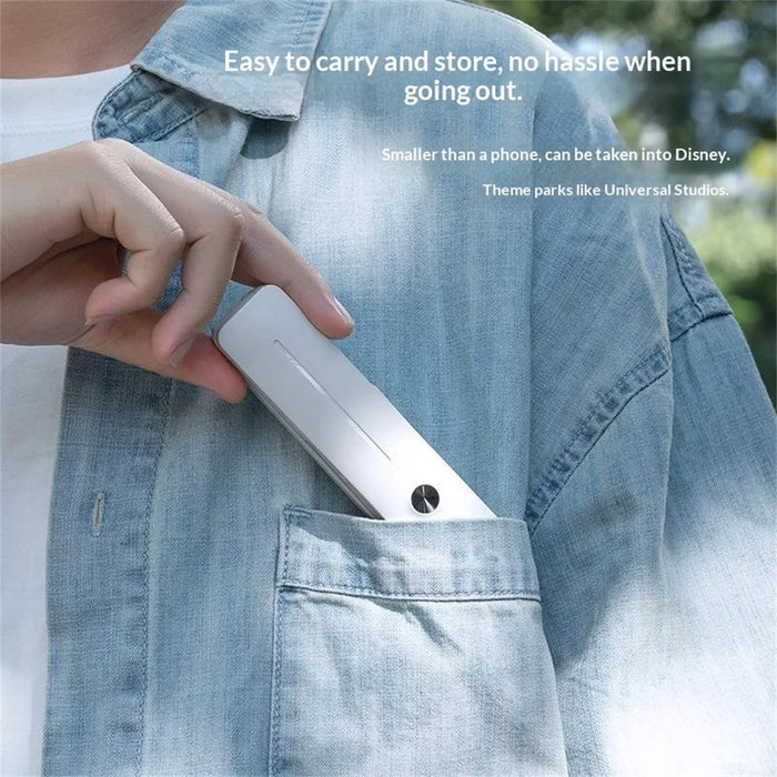 I6 Mini Bluetooth-Compatible Handheld Selfie Stick 360° Rotation Selfie Tool for Outdoor Photography - White - 3