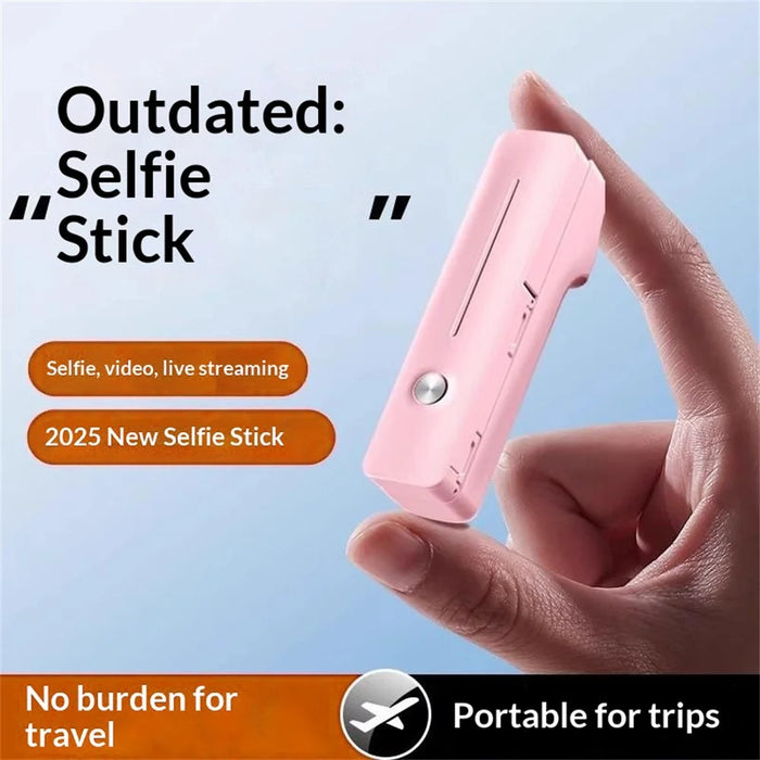 I6 Mini Bluetooth-Compatible Handheld Selfie Stick 360° Rotation Selfie Tool for Outdoor Photography - White - 6