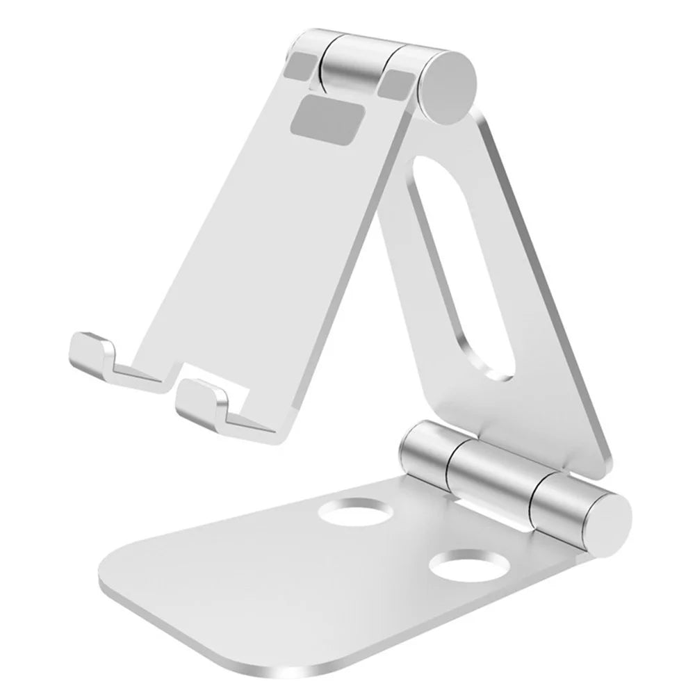 Aluminum Alloy Folding Mobile Phone Holder Portable Angle Adjustable Desktop Tablet Stand - 1