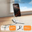 XUNDD XDHO-074 Multi Angle Adjustable Desktop Magnetic Phone Stand Foldable Aluminum Alloy Holder - Silver - 3