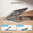 XUNDD XDHO-082 Laptop Cooling Stand with Dual Fans RGB Lighting Foldable Notebook Bracket - Grey - 2