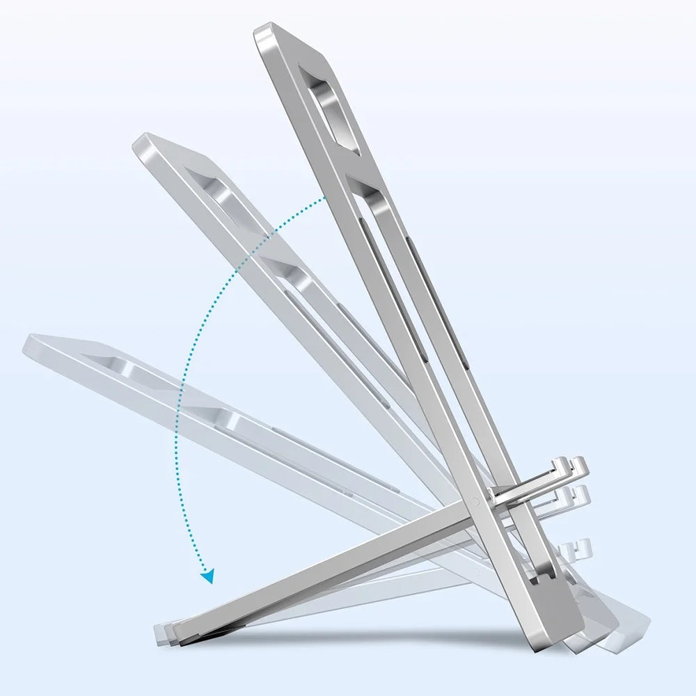2 in 1 Aluminum Alloy Foldable Phone Stand Bottle Opener Portable Desktop Cellphone Support - Silver - 7