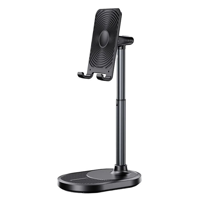 T19 Phone Tablet Stand Adjustable Height  /  Angle Desktop Holder for Watching Videos  /  Office  /  Live Streaming - Black - 1
