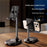 T19 Phone Tablet Stand Adjustable Height  /  Angle Desktop Holder for Watching Videos  /  Office  /  Live Streaming - Black - 2
