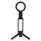 8mm Ultra Thin Magnetic Phone Stand Foldable Tripod Adjustable Angle Desktop Cellphone Holder - Black - 1