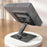 MT1312 360 Degree Rotating Carbon Steel Desktop Foldable Tablet Stand Dual Axis Adjustable Phone Holder - Grey - 3