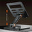 MT1312 360 Degree Rotating Carbon Steel Desktop Foldable Tablet Stand Dual Axis Adjustable Phone Holder - Grey - 4
