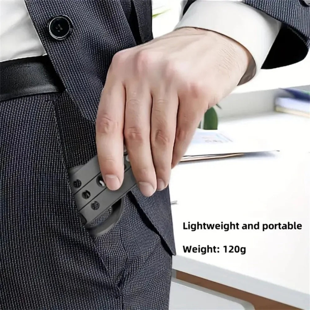 CX-01 Magnetic Phone Tripod Holder Foldable Adjustable Aluminum Alloy Stand for Live Streaming - Black - 3