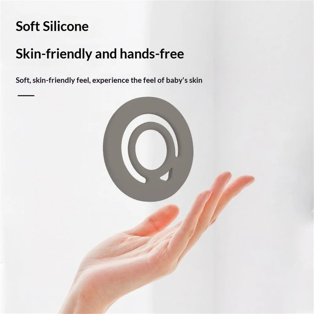 Liquid Silicone Magnetic Phone Ring Holder Anti Drop Phone Finger Grip - Black - 6