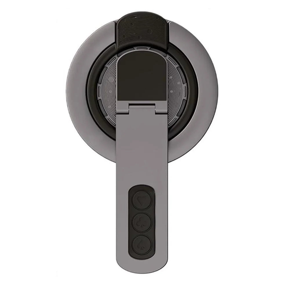 Magnetic Finger Ring Holder Kickstand 360 Degree Rotating Phone Grip Stand - Black - 1