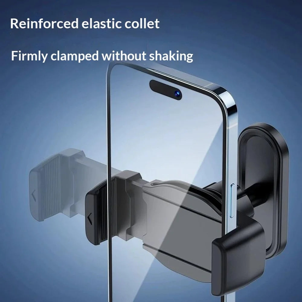 146C Universal Magnetic Phone Holder 360 Degree Rotating Cellphone Stand for Gym / Car / Refrigerator - Black - 6