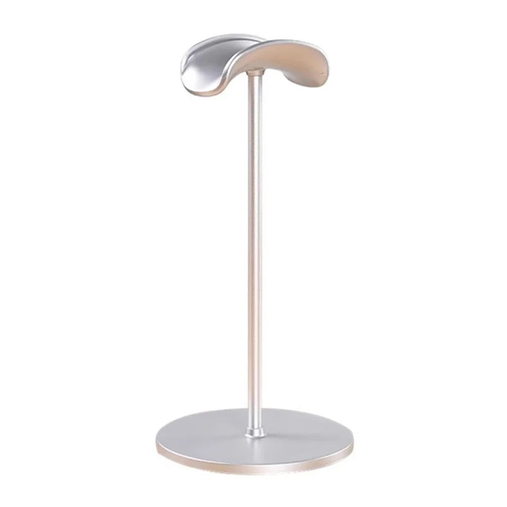 Metal Headphone Stand Aluminum Alloy Desktop Holder Anti-slip Gaming Headset Organizer Rack - Silver - 1