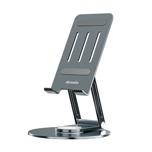 AZEADA PD-T02 360 Degree Rotating Tablet Stand Aluminum Adjustable Desktop Phone Holder - Midnight Blue - 1