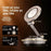 K10 Foldable Magnetic Phone Stand with Clock Adhesive Base 360 Degree Rotating Dashboard Cellphone Holder - 3