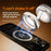 K10 Foldable Magnetic Phone Stand with Clock Adhesive Base 360 Degree Rotating Dashboard Cellphone Holder - 5