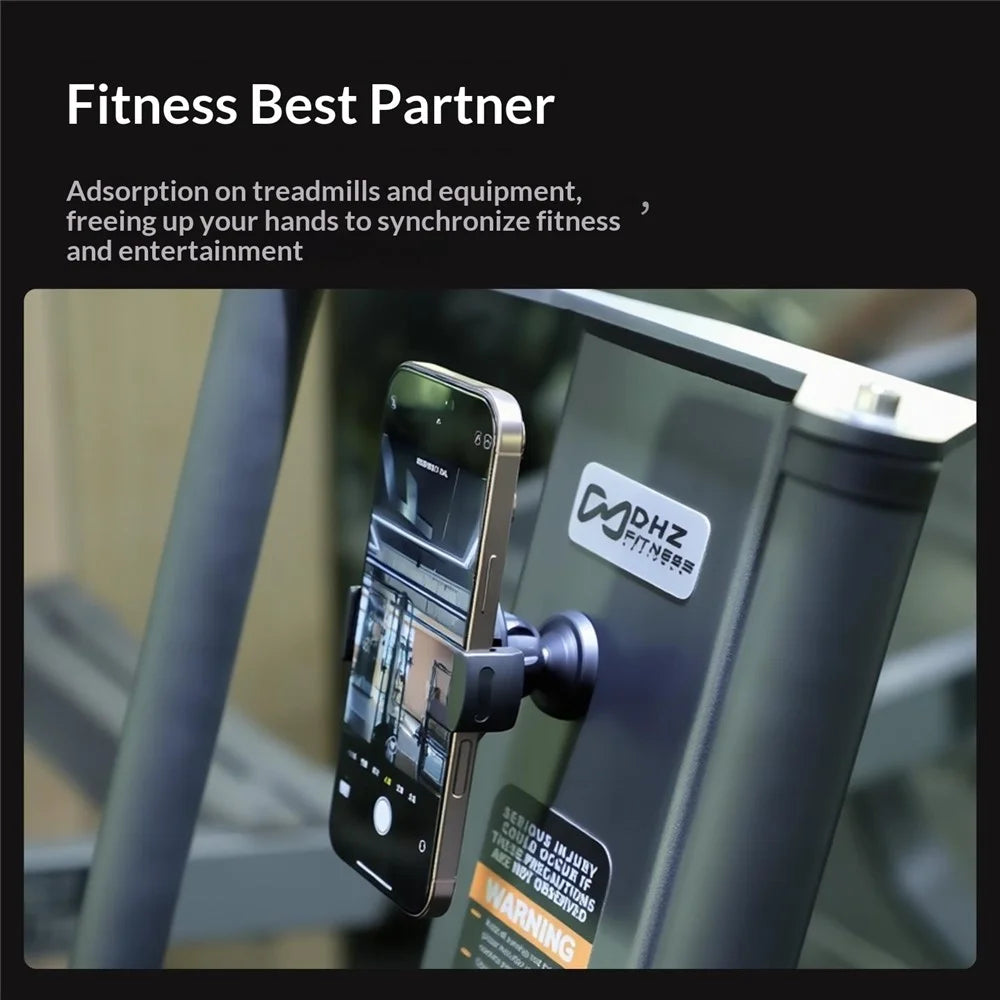 Z23 Magnetic Phone Stand Compatible with MagSafe Clip-on Holder for Fitness Gym Running Machine Live Streaming - 6